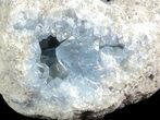Celestine (Celestite) Crystal Geode - Madagascar #45639-1